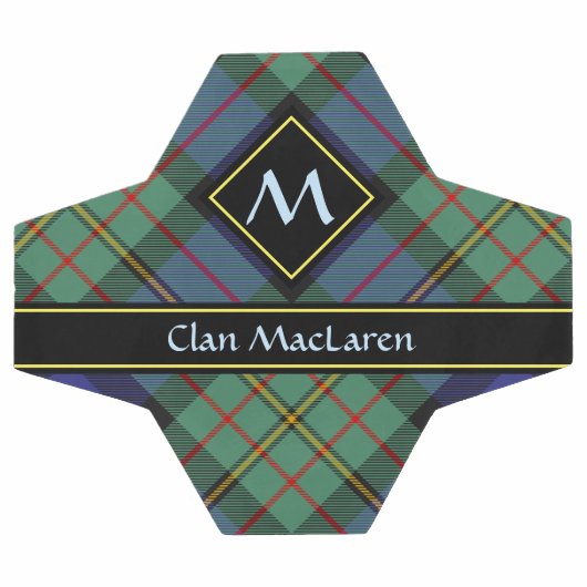 Clan MacLaren Tartan Soccer Ball (Flach)