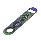 Clan MacLaren Tartan Speed Flaschenöffner (Vorderseite Schrägansicht)