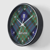 Clan MacLaren Tartan Uhr (Winkel)