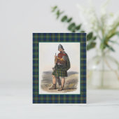 Clan MacLaren Vintag Illustration Tartan Frame Postkarte (Stehend Vorderseite)