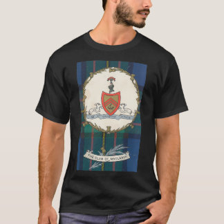 Clan MacLaren Vintag Tartan Wappen Abzeichen T-Shirt