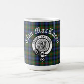 Clan MacLaren Wappen Abzeichen & Tartan Anpassbar Kaffeetasse (Mittel)
