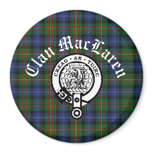 Clan MacLaren Wappen Abzeichen & Tartan Anpassbar