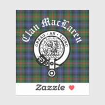 Clan MacLaren Wappen Abzeichen & Tartan