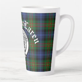 Clan MacLaren Wappen Abzeichen & Tartan Milchtasse