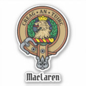 Clan MacLaren Wappen Aufkleber (Vorderseite)