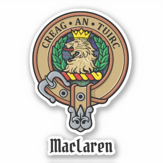 Clan MacLaren Wappen Aufkleber (Vorderseite)