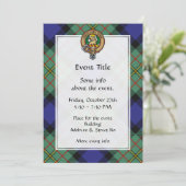 Clan MacLaren Wappen Einladung (Stehend Vorderseite)