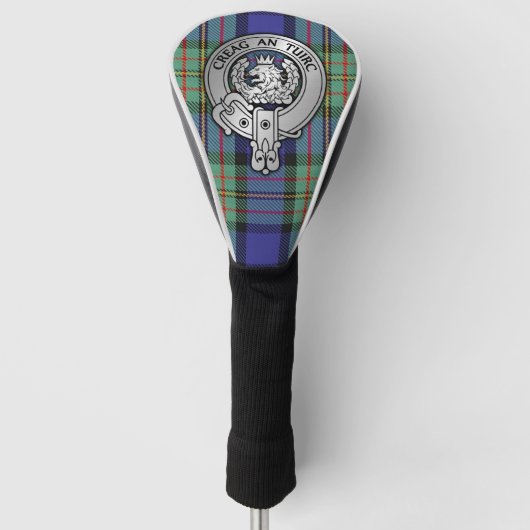 Clan MacLaren Wappen & Tartan Golf Headcover (Vorderseite)