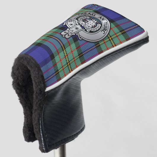 Clan MacLaren Wappen & Tartan Golf Headcover (3/4 Vorderseite)