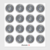 Clan MacLaren Wappen & Tartan Knot Aufkleber (Blatt)