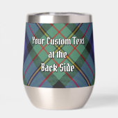 Clan MacLaren Wappen über Tartan (Rückseite)