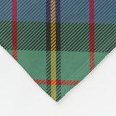 Clan MacLaren Wappen über Tartan Fleecedecke (Ecke)