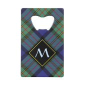 Clan MacLaren Wappen über Tartan Geldbeutel Flaschenöffner (Vorderseite)