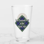 Clan MacLaren Wappen über Tartan Glas (Rückseite)
