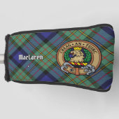 Clan MacLaren Wappen über Tartan Golf Headcover (Vorderseite)