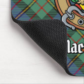 Clan MacLaren Wappen über Tartan Mousepad (Ecke)