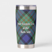 Clan MacLaren Wappen über Tartan Thermobecher (Rückseite)