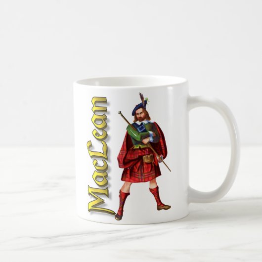 Clan MacLean altes Schottland Kaffeetasse (Rechts)