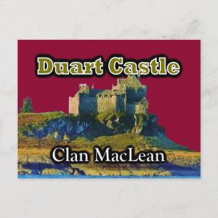 Clan MacLean Duart Castle Anpassen Sky Color Postkarte