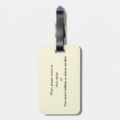 Clan MacLean Gepäckanhänger (Rückseite vertikal)