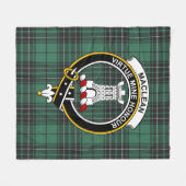 Clan MacLean Jagd Ancient Tartan Kariert Fleecedecke (Vorderseite (Horizontal))
