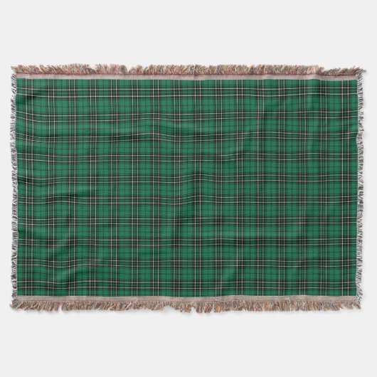 Clan MacLean Jagd Tartan Green und Black Kariert Decke (Vorderseite)