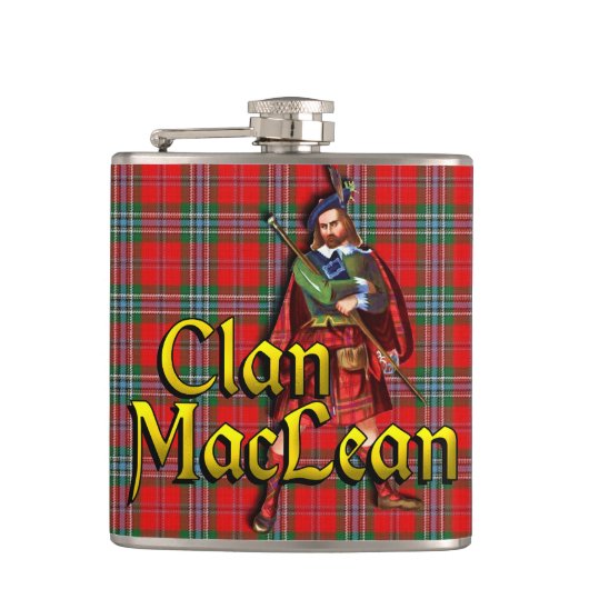 Clan MacLean Old Scotland Flachmann (Vorderseite)