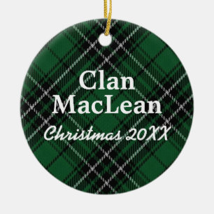 Clan MacLean ScottishTartan Keramik Ornament