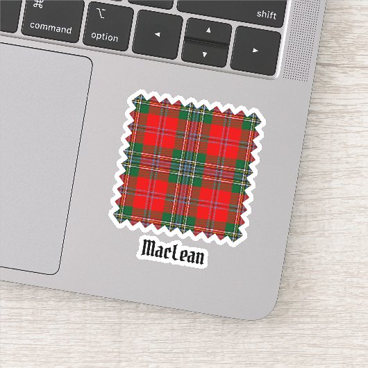 Clan MacLean Tartan Aufkleber (Detail)