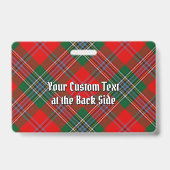 Clan MacLean Tartan Ausweis (Rückseite)