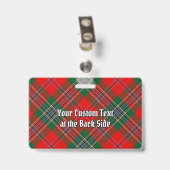 Clan MacLean Tartan Ausweis (Rückseite mit Clip)