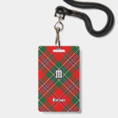 Clan MacLean Tartan Ausweis (Vorderseite mit Lanyard)