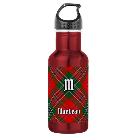 Clan MacLean Tartan Edelstahlflasche (Vorderseite)