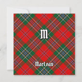 Clan MacLean Tartan Einladung (Vorderseite)