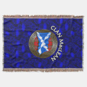 Clan MacLean Tartan Knot & Flag Decke (Vorderseite)