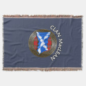 Clan MacLean Tartan Knot & Flag Decke (Vorderseite)