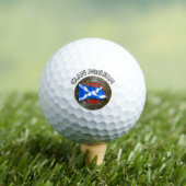 Clan MacLean Tartan Knot & Flag Golfball (Insitu T-Shirt)