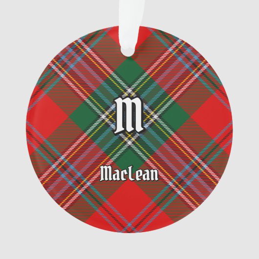 Clan MacLean Tartan Ornament (Vorderseite)
