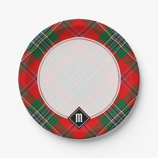 Clan MacLean Tartan Pappteller (Vorderseite)