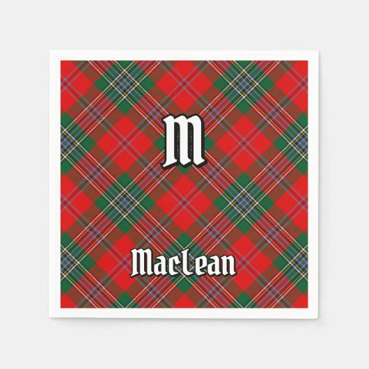 Clan MacLean Tartan Serviette (Vorderseite)