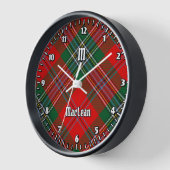 Clan MacLean Tartan Uhr (Winkel)