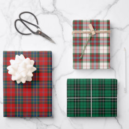 Clan MacLean Tartan Variationen Geschenkpapier Set