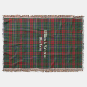 Clan MacLean Tartankarierte kundenspezifische Decke