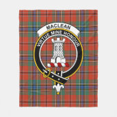 Clan MacLean von Duart ancient Tartan Kariert Fleecedecke (Vorderseite)