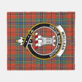 Clan MacLean von Duart ancient Tartan Kariert Fleecedecke (Vorderseite (Horizontal))
