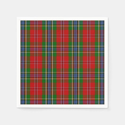 Clan MacLean von Duart Tartan Serviette (Vorderseite)