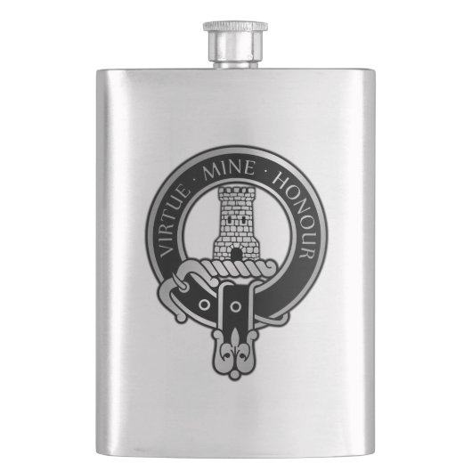 Clan MacLean Wappen Flask Flachmann (Vorderseite)