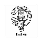 Clan MacLean Wappen Rubber Briefmarke Gummistempel (Prägung)