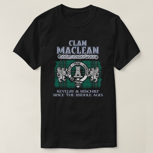 Clan Maclean Wappen Schottischer Clan Schottischer T-Shirt (Design vorne)